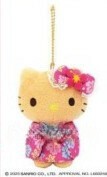 *1月入荷　日焼け着物 ハローキティ マスコットぬいぐるみ　【9/24締切】