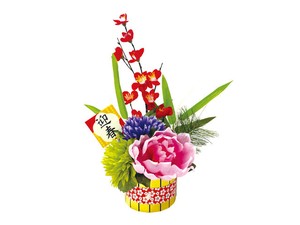 【日本製】迎春アレンジスタンド　正月飾り【店舗装飾】