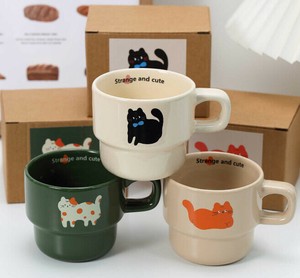 マグカップ   コーヒーカップ  陶器  猫  可愛い   DYLA1040