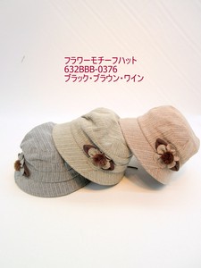 秋冬新作）帽子　フラワーモチーフハット