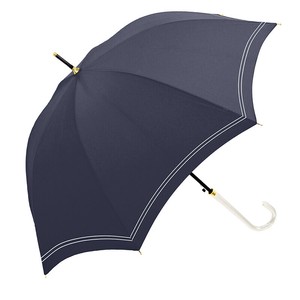 ■レイングッズ特集■■2025AW　先行予約■　晴雨兼用長傘　セーラーボーダー　NV（ジャンプ）