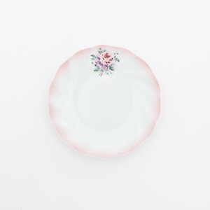 ＜新作・予約＞【日本製】プレート20cm［花柄/カントリー雑貨/陶器/プリンセスローズ/薔薇/クリスマス］