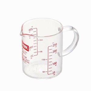 PYREX Brメジャーカップハンドル付250 CP-8577 【耐熱ガラス 電子レンジ使用可能 食器洗い乾燥機可能】