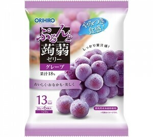 ぷるんと蒟蒻ゼリーパウチ　グレープ 120g（20g×6個入） 【おやつ】