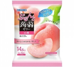 ぷるんと蒟蒻ゼリーパウチ　白桃 120g（20g×6個入） 【おやつ プチサイズ】