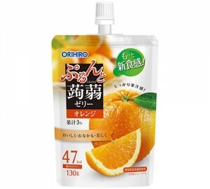 ぷるんと蒟蒻ゼリースタンディング　オレンジ 130g 【おやつ 群馬県産蒟蒻粉】