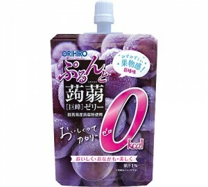 ぷるんと蒟蒻ゼリースタンディング　カロリーゼロ  巨峰 130g 【おやつ 蒟蒻粉配合】