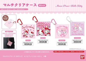 化妆包/收纳盒 Hello Kitty凯蒂猫 Sanrio三丽鸥 透明 尺寸 XS