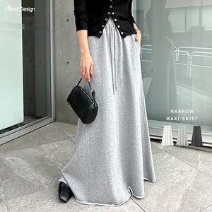 スウェット ロング フレア スカート