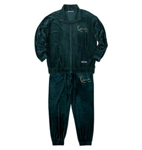 KARL KANI 大きいサイズ ベロアセット ダークグリーン