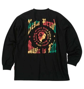 NESTA BRAND 大きいサイズ 天竺長袖Tシャツ ブラック