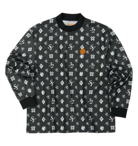 SY32 BY SWEET YEARS GOLF 大きいサイズ SYGオリジナルジャガードモックネックシャツ ブラック