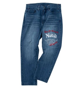 NORTON 大きいサイズ デニムパンツ サンドネイビー