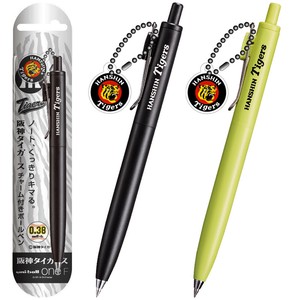★祝★　阪神タイガース リーグ優勝SALE！【ユニボールONE F】『阪神タイガースチャーム』＜黒軸/黄色軸＞