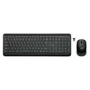 ナカバヤシ　無線キーボードマウスセット/ブラック　MK-04BK