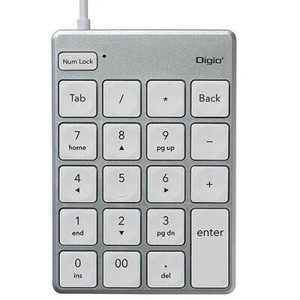 ナカバヤシ　USB有線薄型テンキーボード/シルバー　TNK-SU231SL