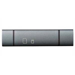 ナカバヤシ　USB2.0　Type-C&Aアルミカードリーダー/グレー　CRW-DCSD75GY