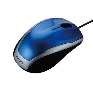 ナカバヤシ 有線 3ボタンBlueLEDマウス ブルー MUS-UKT115BL