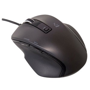 ナカバヤシ 小型 有線 5ボタンBlueLEDマウス ブラック MUS-UKF120BK