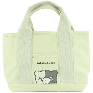 KOROMARUSAN　帆布仕切りミニトートバッグ　WH