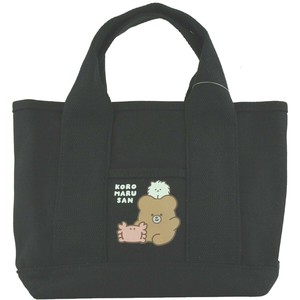KOROMARUSAN　帆布仕切りミニトートバッグ　BK