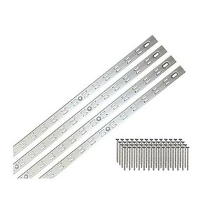 ハイロジック　98184　リーフ棚柱　904mm　シルバー　4本(ビス付)