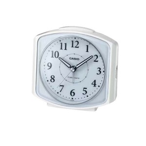 【★在庫処分★】CASIO カシオ 置時計 電波時計 アナログ　ホワイト・TQ-700J-7JF