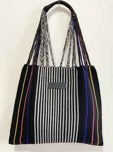 2025【新作】メキシコ製手織りのハンモックバッグ（L）-R