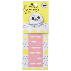 【予約販売9/29出荷開始】ANIMAL BOOKMARKER 刺繍しおり アザラシ