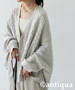 罩衫 针织罩衫 阿兰图案 女士 antiqua