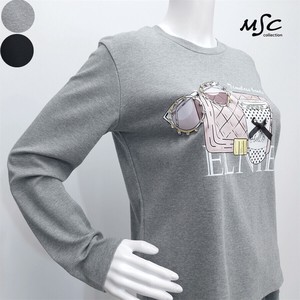 プルオーバー　ファッション雑貨　女の子　英字　プリント　ビジュー　ラインストーン