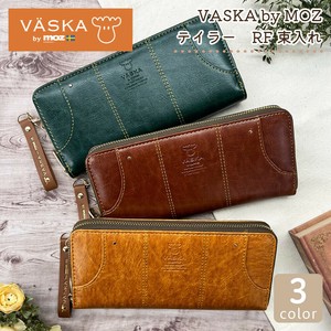 VASKA by moz テイラー ラウンドファスナー長財布 ベスカバイモズ