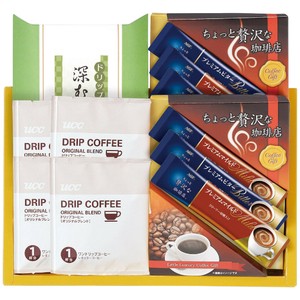 AGF・UCCコーヒー・ドリップ緑茶詰合せ ADB-25