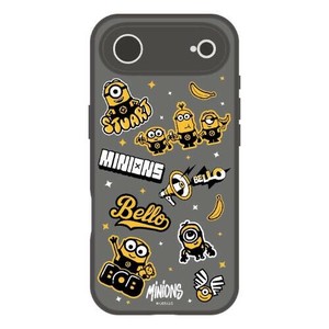 ミニオンズIIIIfit プランプフレーム 2025 iPhone 6.6 inch_1 LENS model対応ケース総柄 MINI-529A