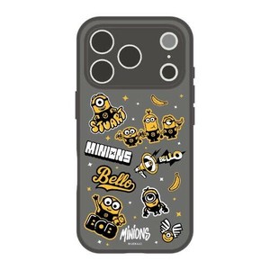 ミニオンズIIIIfit プランプフレーム 2025 iPhone 6.3 inch_3 LENS model対応ケース総柄 MINI-528A