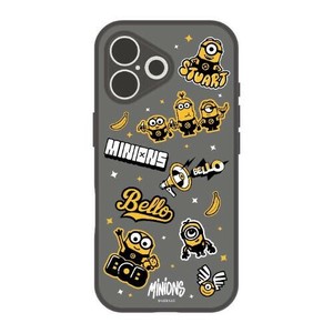 ミニオンズIIIIfit プランプフレーム 2025 iPhone 6.3 inch_2 LENS model対応ケース総柄 MINI-527A