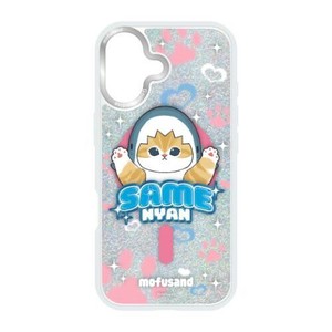 モフサンド Camera Frame 2025 iPhone 6.3 inch_2 LENS model MagSafe対応ケースサメにゃん MOFU-104A