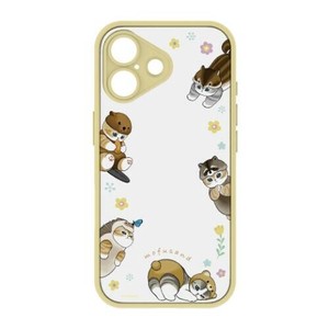 モフサンドIIIIfit プランプフレーム 2025 iPhone 6.3 inch_2 LENS model対応ケース北欧風にゃん MOFU-93C