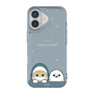 モフサンド IIIIfit Clear 2025 iPhone 6.3 inch_2 LENS model対応ケースサメにゃん MOFU-91A