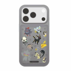 ポケットモンスター IIIIfit Clear 2025 iPhone 6.3 inch_3 LENS model対応ケースブラック PKE-23BK