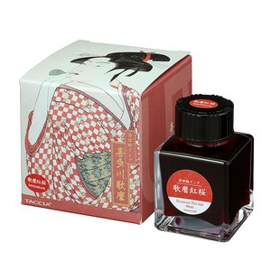 【ナカバヤシ】浮世絵インク・染料・40ml　歌麿紅桜