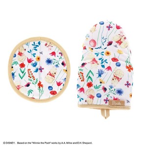 【Disney】ディズニー くまのプーさん ハピネスフラワーデイ ミトン・鍋敷きセット キッチン雑貨
