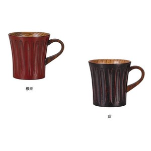 マグカップ　削ぎ　根来　曙