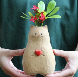 花瓶 猫柄 置物  MBQ3570