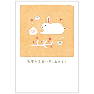 明信片 兔子 3张