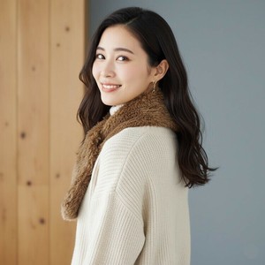 毛绒领围/毛皮披巾 蓬松 人造皮草 绒毛/蓬松毛绒