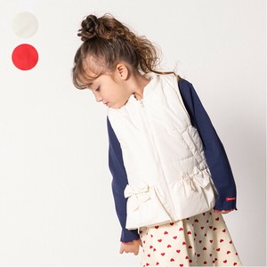Kids' Vest/Gilet Cotton Batting Frilled Vest Water-Repellent Finish