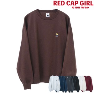 运动衫 刺绣 圆领 RED CAP GIRL
