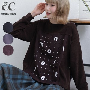 2025AW　コール天切替ランダムロゴプルオーバー　2025新作　Economico