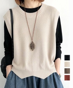国内即納 ニットベスト ゆったり 重ね着 春秋冬服